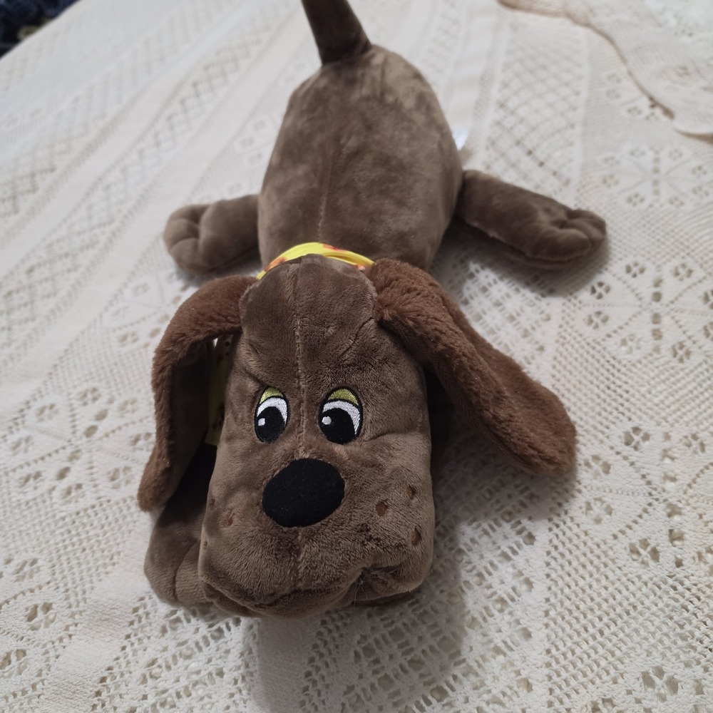 Hasbro 2023 Pound Puppies Eco Friendly Plush Brown Pup With Bandana And Collar